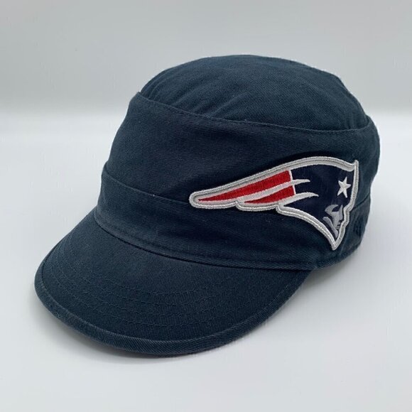 New England Patriots NFL Womens Navy Blue 47 Brand Short Billed Adjustable Hat - Picture 1 of 5